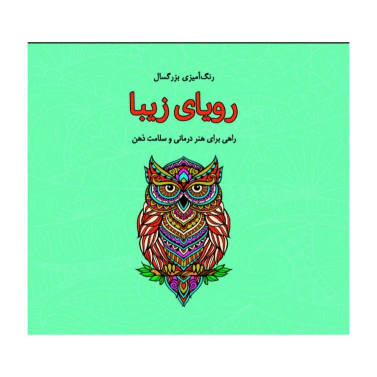 کتاب رنگ آمیزی بزرگسالان رویای زیبا اثر صفا معینی انتشارات فرشتگان